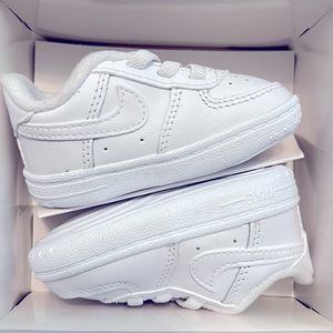 Nike. Air Force 1s. 3c. White. Never worn. Still in box.